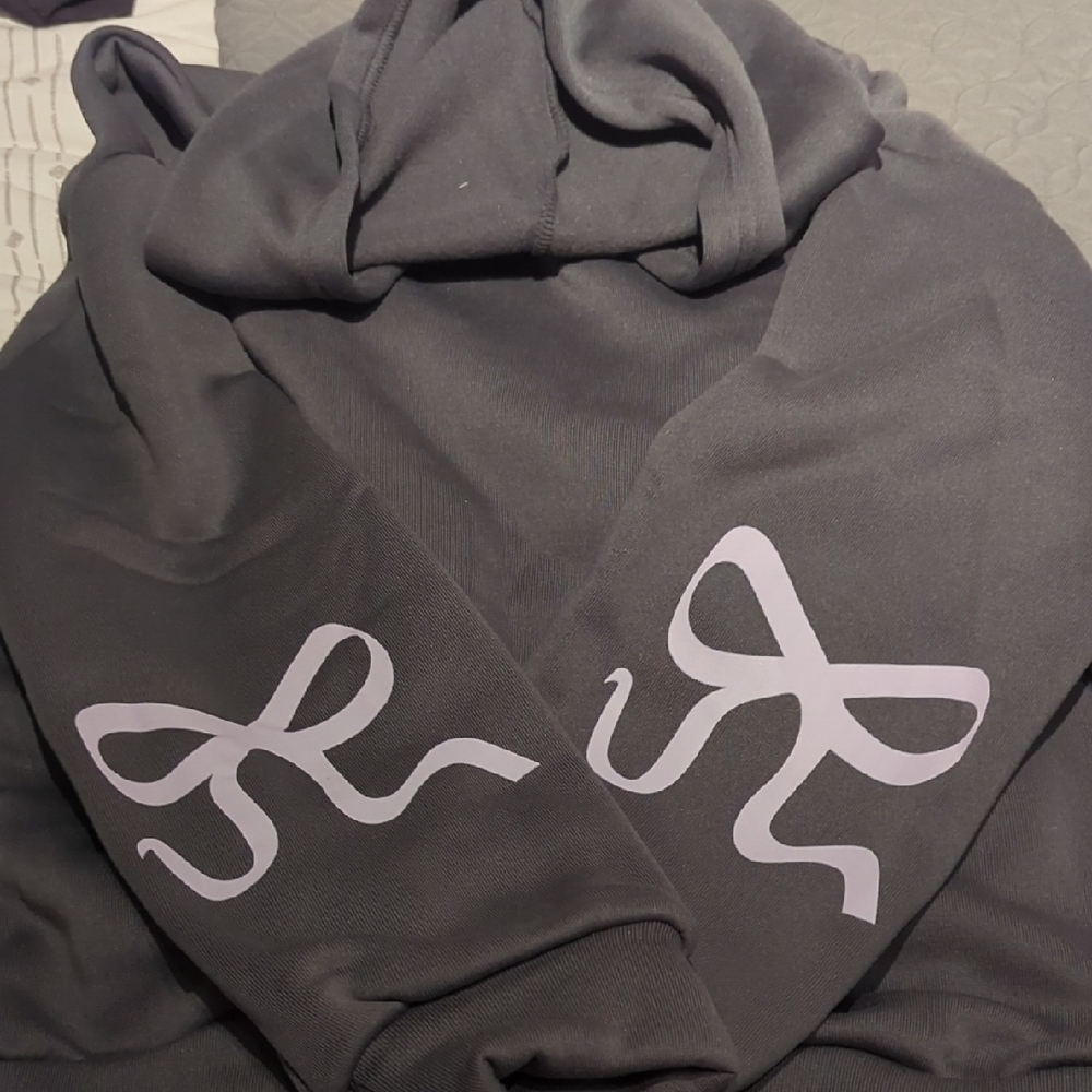 Gray Hoodie with Unique Design